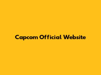 Capcom Official Website