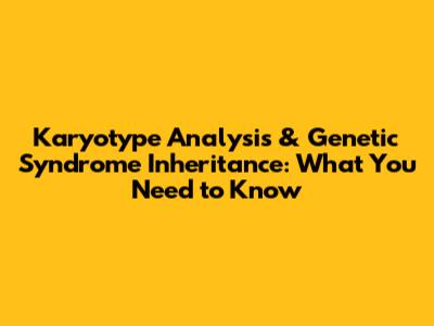 Karyotype Analysis & Genetic Syndrome Inheritance: What You Need to Know