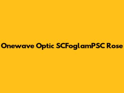 Onewave Optic SCFoglamPSC Rose
