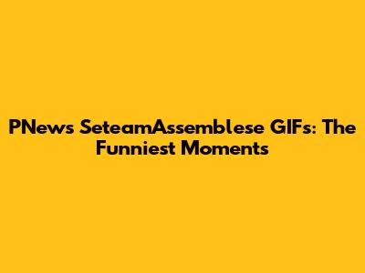 PNews SeteamAssemblese GIFs: The Funniest Moments